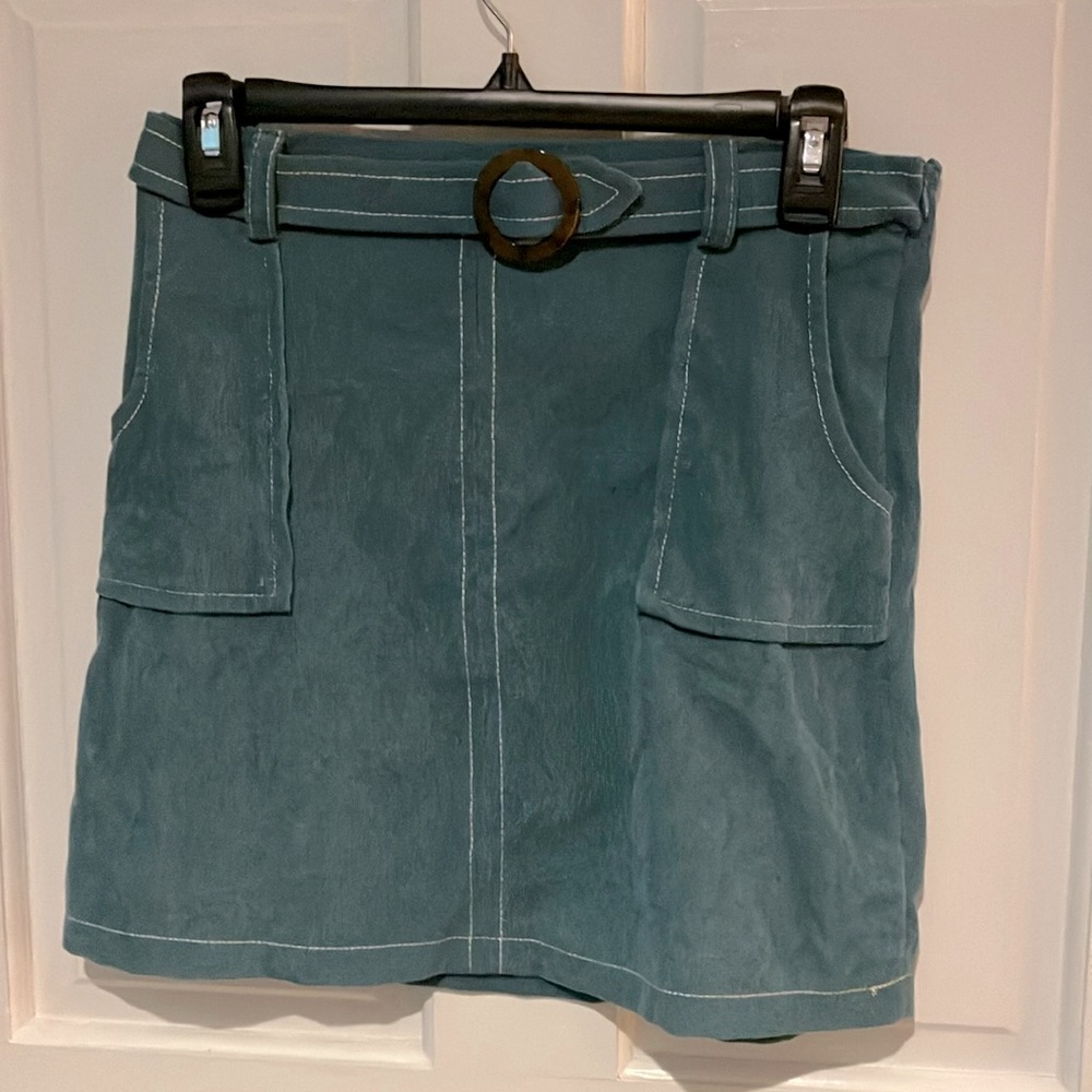 Corduroy forest green colored skirt, girls size extra large